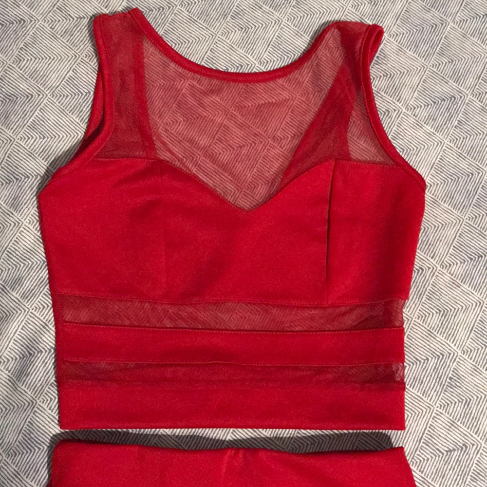 Red two piece